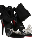 Christian Louboutin Astrinodo Embellished Ankle-Tie Sandals